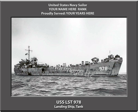 USS LST 978 Navy Ship Photo ⋆ Personalized US Navy Ship Prints Photos
