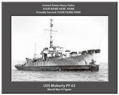 USS Moberly PF 63 Personalized Navy Ship Photo