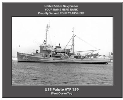 USS Paiute ATF 159 Personalized Navy Ship Photo