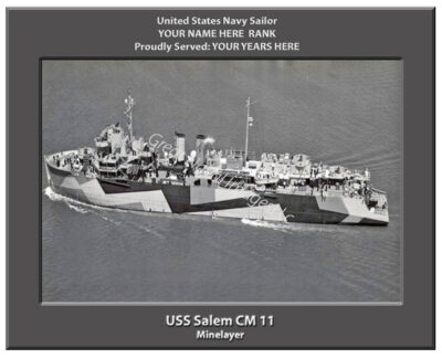 USS Salem CM 11 Personalized Navy Ship Photo