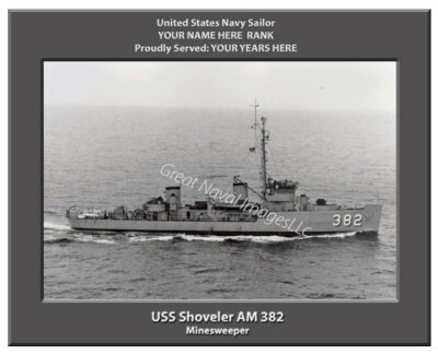 USS Shoveler AM 382 Personalized Navy Ship Photo