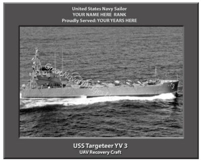 USS Targeteer YV 3 Personalized Navy Ship Photo