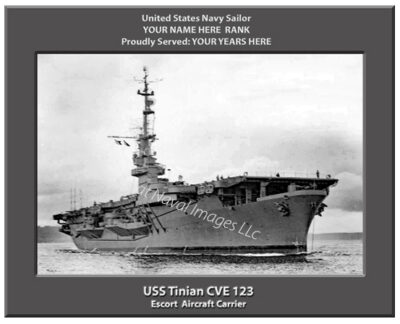 USS Tinian CVE 123 Personalized Navy Ship Photo