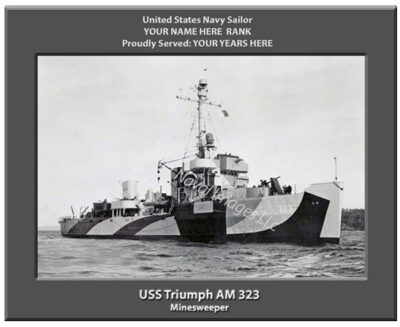 USS Triumph AM 323 Personalized Navy Ship Photo