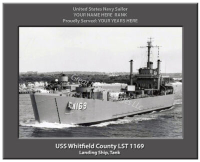 USS Whitfield County LST 1169 Personalized Navy Ship Photo
