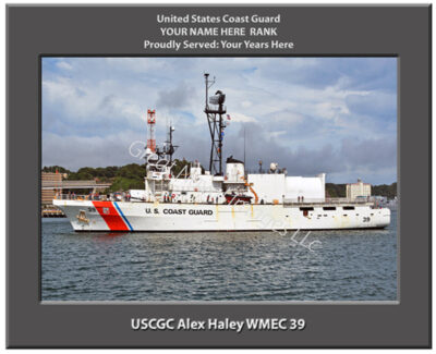 USCGC Alex Haley WMEC 39 Personalized Coast Guard Ship Photo