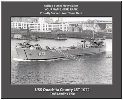 USS Quachita County LST 1071 Personalized Navy Ship Photo