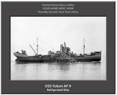 USS Yukon AF 9 Personalized Navy Ship Photo