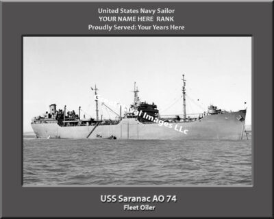 USS Saranac AO 74 Personalized Navy Ship Photo