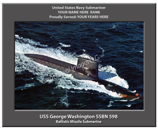 USS George Washington SSBN 598: Submarine Photo ⋆ Great Naval Images LLC