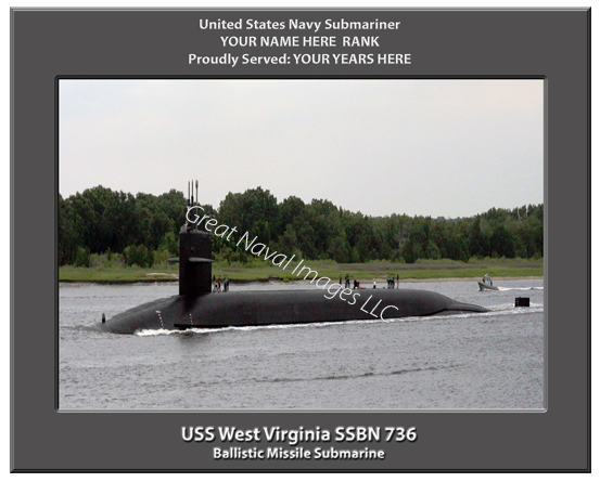 USS West Virginia SSBN 736 : Submarine Photo ⋆ Great Naval Images LLC.